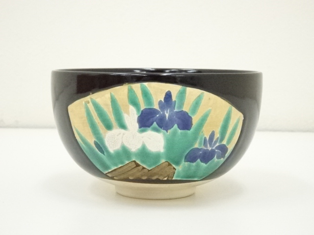 道具 ] - 道具 禎山造 色絵菖蒲茶碗（共箱） | ネットショップ圭